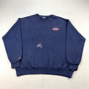 Vintage American University Sweatshirt Adult Medium Navy Blue Jansport College